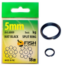 Заводное кольцо Сезон Рыбалки (темное, матовое) 3,5мм (3кг) (упак.20шт.)