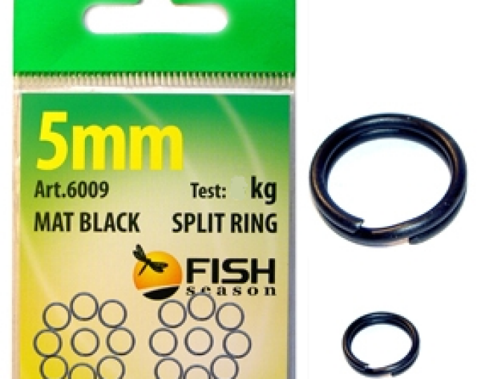 Заводное кольцо Сезон Рыбалки (темное, матовое) 3,5мм (3кг) (упак.20шт.) - изображение 1 