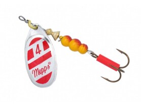 Блесна Mepps AGLIA BLANC 4 Silver/Red HT+R
