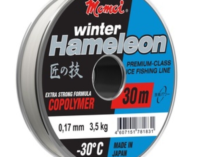 Леска Momoi Hameleon Winter 0,17мм (3,5кг) 30м (прозрачный) - изображение 1 
