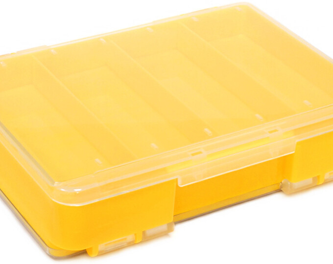 Коробка Kosadaka Reversible F85 для приманок (2-х сторонняя, 4 поперечные секции, 140х104х34мм) - изображение 1 