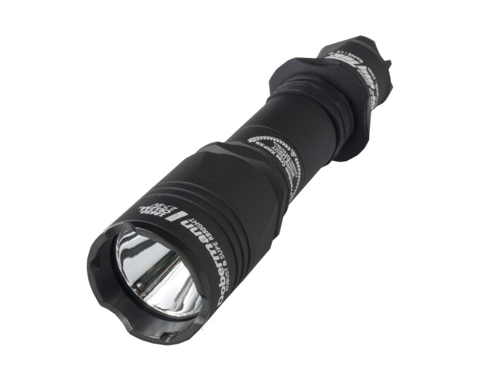 Фонарь Armytek Dobermann / XP-L HI Теплый / 930 лм / 5°:40° / 1×18650 или 2xCR123A - изображение 1