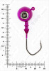 Джиг крашеный ШАР 26гр. (крючок VD-079 №3/0) (3шт.) цвет 06 (фиолетовый) - изображение 3