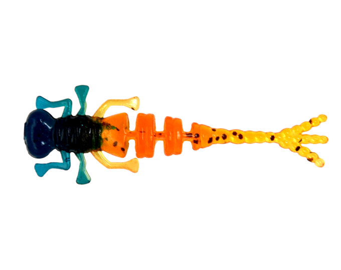 Силиконовая приманка Brown Perch «Kurva» (длина 70мм, вес 2,0гр.) цвет 115 Bicolor (6шт.) - изображение 1