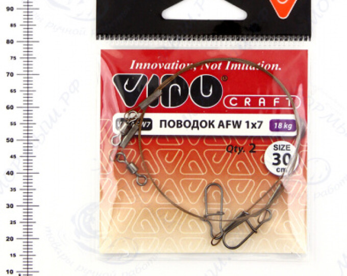 Поводок VD-AFW-1×7 (30см, ф0,38мм, 18кг) (2шт.) - изображение 1
