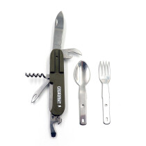 Мультитул «Следопыт» 5 предметов, (+ложка,вилка) в чехле, на блистере