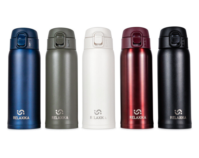 Термокружка Relaxika 701 (0,48л) синяя - изображение 2