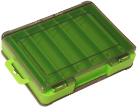 Коробка Kosadaka TB-S31E для воблеров, двусторонняя (140х105х30мм) Green