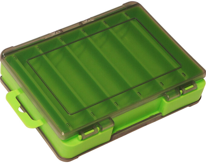 Коробка Kosadaka TB-S31E для воблеров, двусторонняя (140х105х30мм) Green - изображение 1 