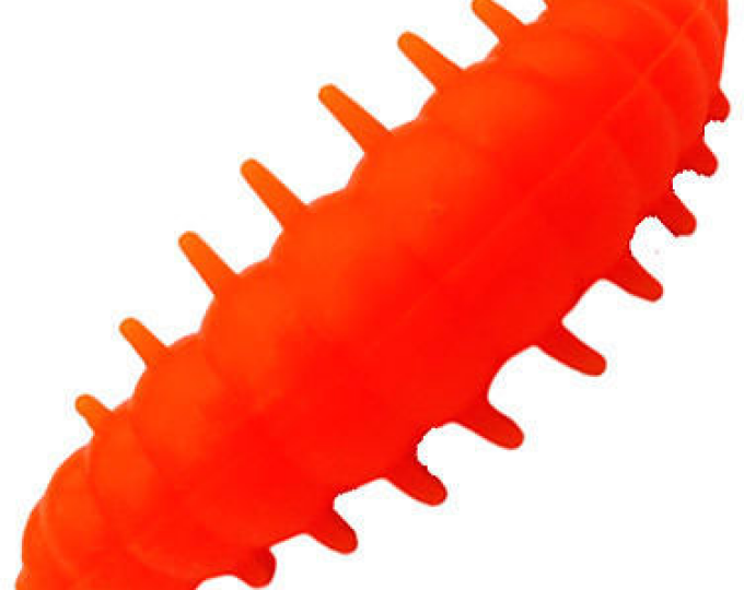 Приманка форелевая DUNAEV DT-NOA-LARVA 40мм-6шт, цвет 201 оранжевый - изображение 1 