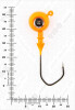 Джиг крашеный ШАР 18гр. (крючок VD-079 №3/0) (3шт.) цвет 03 (оранжевый) - изображение 3