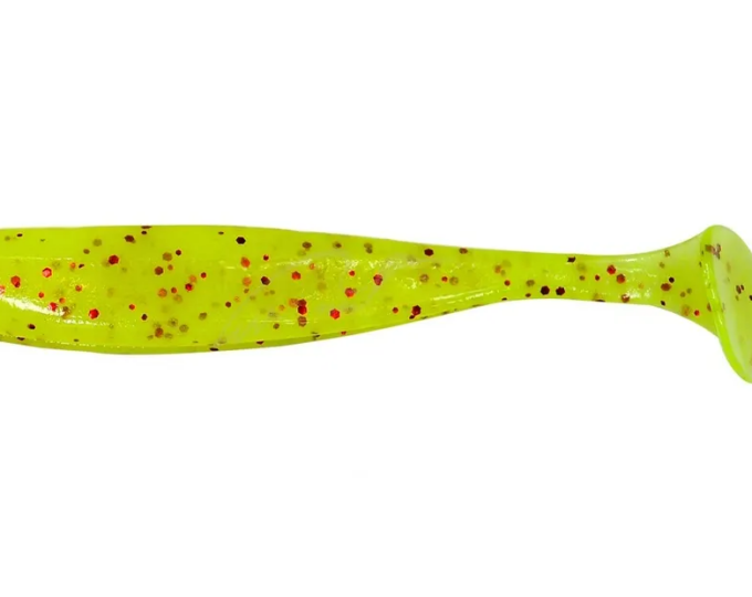 Приманка силиконовая Keitech Easy Shiner 4.5″ PAL #01 Chartreuse Red Flake - изображение 1 