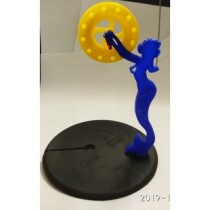 Комплект жерлиц Лиман «Русалка» (блин 200мм, катушка 90мм, ножка 200мм) в сумке (5шт.)