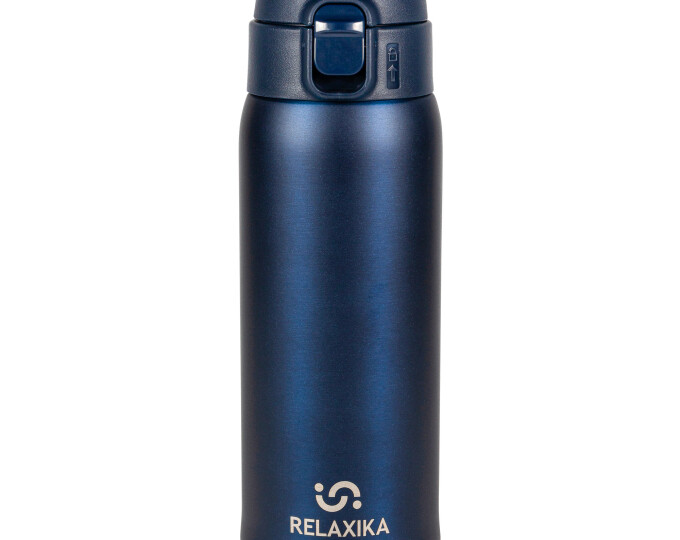 Термокружка Relaxika 701 (0,48л) синяя - изображение 1