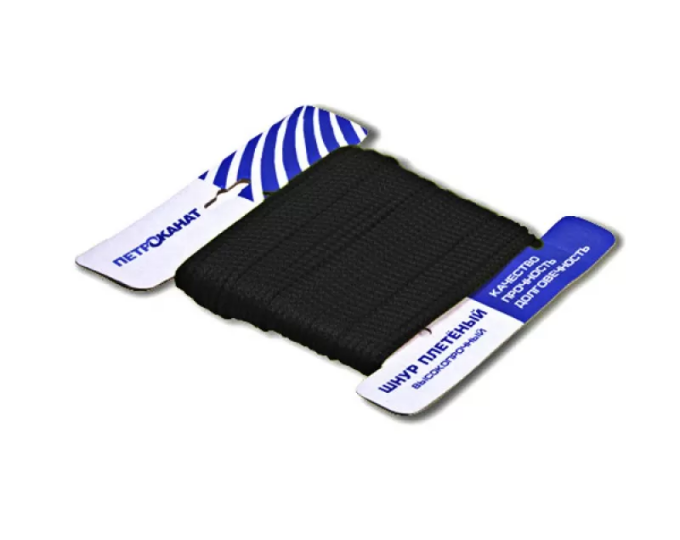 Шнур плетёный УНИВЕРСАЛ (евробобина) 2,0мм/1000м/черный - изображение 1