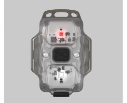 Фонарь Armytek Crystal Grey (Белый и красный свет) 150лм и 30лм / велосипедное и налобное крепление / Li-Pol