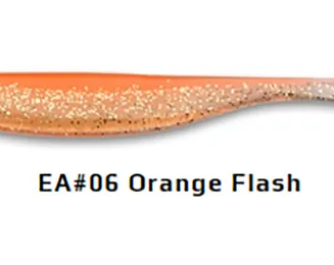 Приманка силиконовая Keitech Easy Shiner 4″ EA#06 Orange Flash - изображение 1
