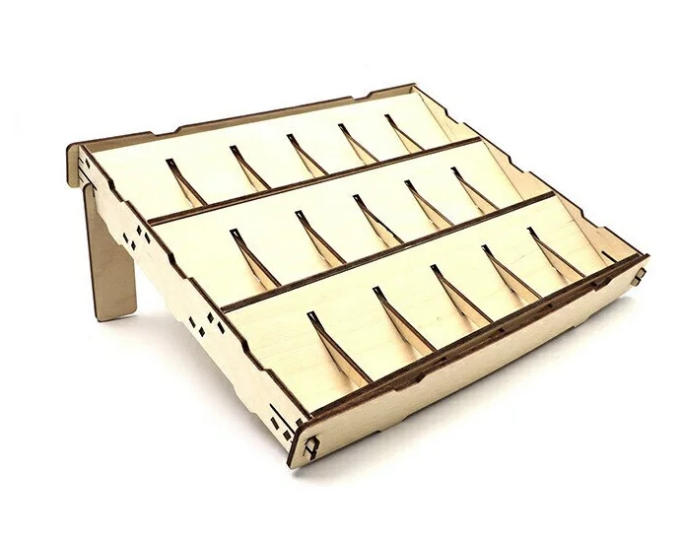 Лоток для мормышек на 18 ячеек под пластиковые боксы, 320*270*40 мм. - изображение 1 