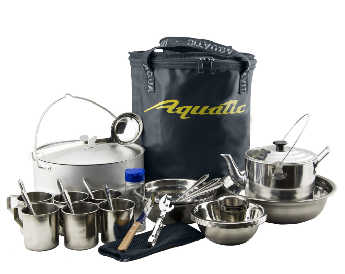 Пикниковый набор Aquatic ПН-02-6С на 6 персон (цвет ведра: синий) - изображение 1 