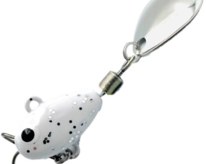 Тейл-спиннер UF-Studio Hurricane 21гр. цвет White glitter - изображение 1