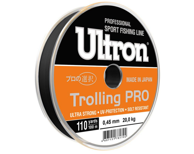 Леска Ultron Trolling Pro 0,60мм 100м (32кг) (черная) - изображение 1