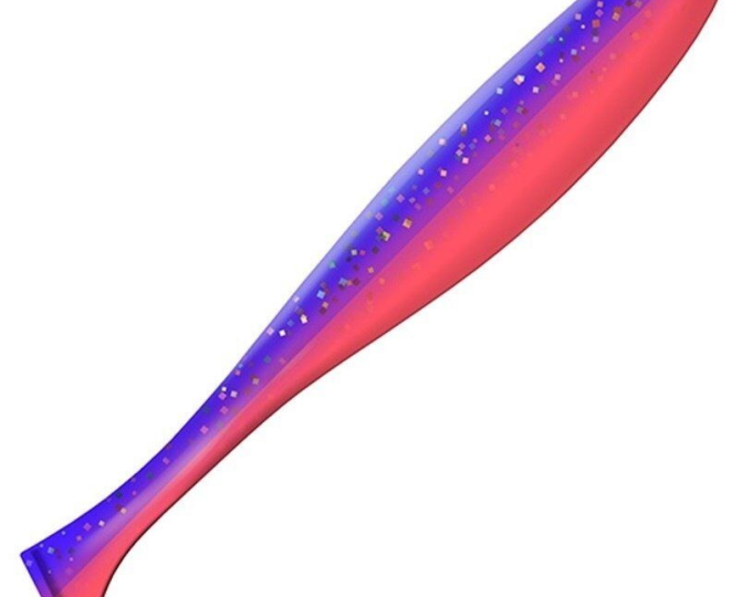 Приманка ZUB-IZI 99мм-4шт, (цвет 021) фиолетово-красный - изображение 1 