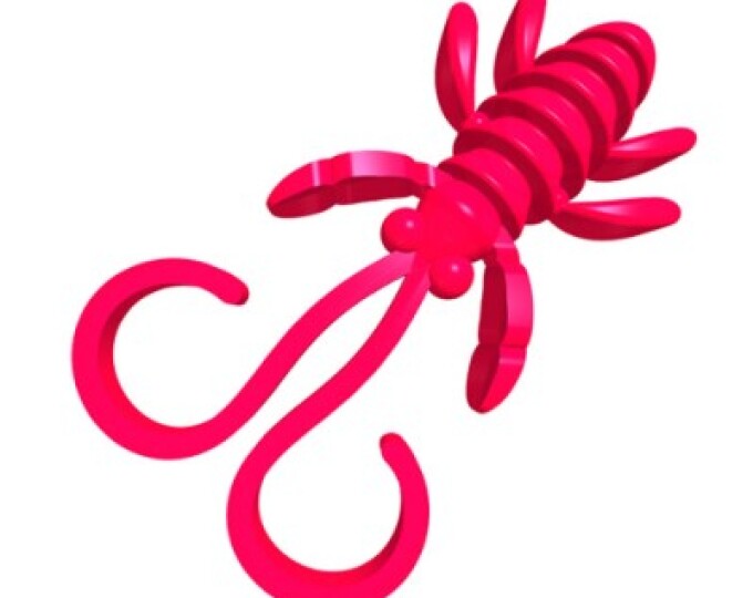 Силиконовая приманка SAN-WORM NEVESTA 35S ЧЕСНОК (розовый) - изображение 1