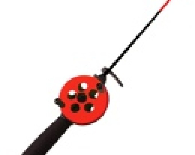 Удочка зимняя Три Кита ПРОФИ УП-2 (ручка неопрен, хлыст стекловолокно) КРАСНАЯ - изображение 1 