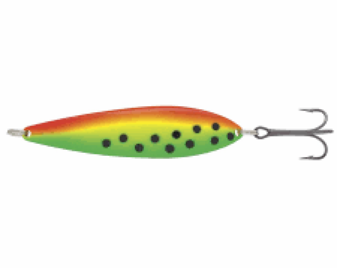 Блесна Kuusamo Atlantti 90/25 цвет BL/GR/FYe/FR-B, UV - изображение 1 