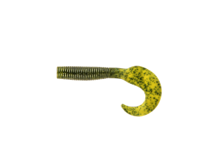 Приманка съедобная ALLVEGA «Flutter Tail Grub» 5,5см 1,8г (10шт.) цвет green pumpkin