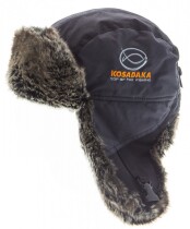 Шапка-ушанка Kosadaka Storm Hunter (мех Вельвеко, серая-черная)