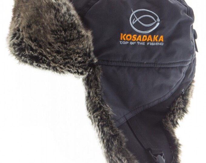 Шапка-ушанка Kosadaka Storm Hunter (мех Вельвеко, серая-черная) - изображение 1 