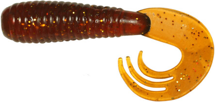 Твистер Kosadaka TRIPLE TAIL 90мм (8шт.) (с разрезным хвостом) цвет MOS