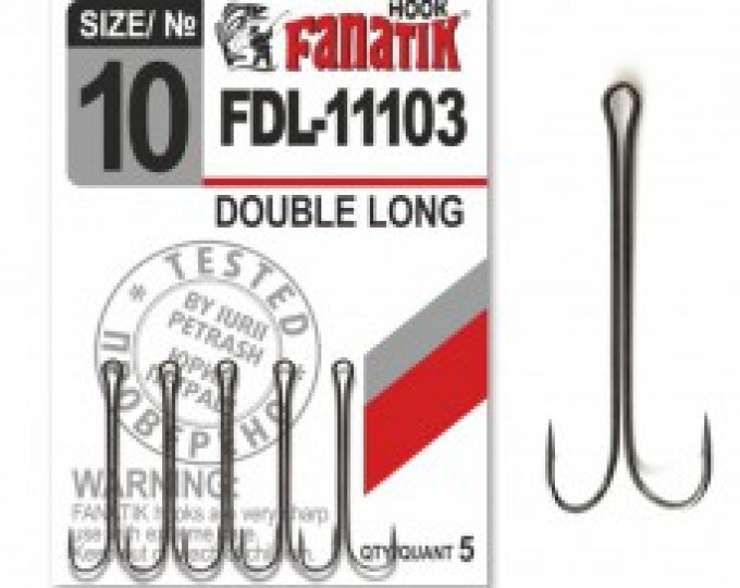 Крючок Fanatik Double Hook Long (FDL-11103) №10 (5шт.) - изображение 1 