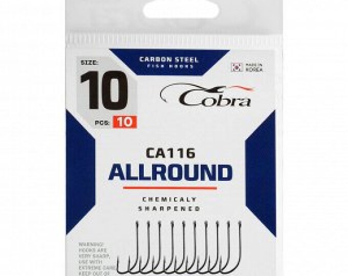 Крючки Cobra Allround CRYSTAL (CA116) №10 (10шт.) - изображение 1 