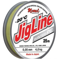 Шнур плетеный JigLine Winter 25м 0,16мм (12кг) (хаки)