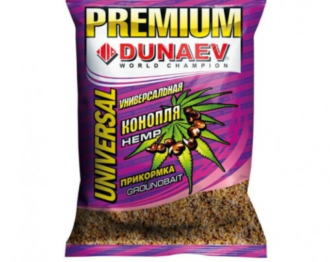 Прикормка DUNAEV PREMIUM (1кг) УНИВЕРСАЛЬНАЯ Конопля - изображение 1 