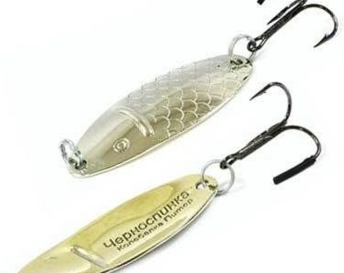 Блесна Колебалка Питер Черноспинка 15гр. (2-х цветная) Латунь/Никель - изображение 1 