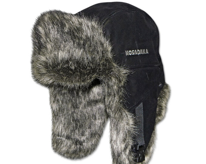 Шапка-ушанка Kosadaka Extreme (крек, мех шиншилла, чёрный) р.XL - изображение 1