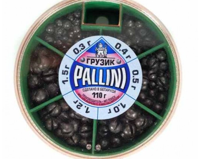 Набор грузов PALLINI — 120гр (0,2/0,4/0,5/0,6/0,75/1,0/1,2 мягкий свинец) - изображение 1 