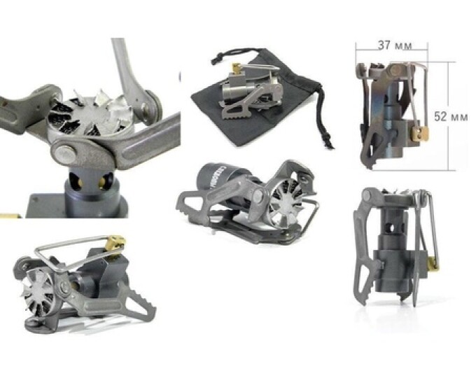 Плита портативная газовая СЛЕДОПЫТ «Мечта путешественника» (титановая, вес 25гр.) - изображение 2