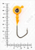 Джиг крашеный ШАР 12гр. (крючок VD-079 №2/0) (3шт.) цвет 03 (оранжевый) - изображение 3