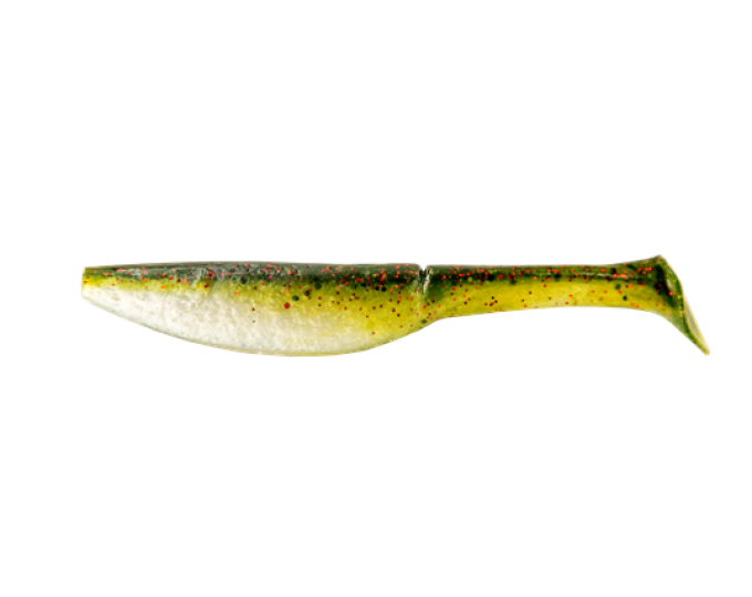 Приманка съедобная ALLVEGA «Belly Dance Shad» 7см 3,5г (7шт.) цвет natural w/pumpkin back - изображение 1