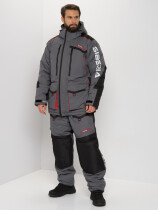 Костюм зимний «SIBERIA» (цвет Серый/Чёрный) р.68-70 рост 182-188