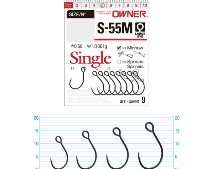 Крючок Owner (51770) «S-55M» №06 (9шт.) - изображение 1 