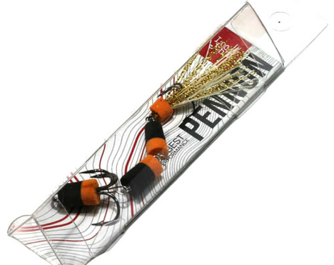 Приманка джиговая Lucky John PENNON 25 (черный/оранжевый) - изображение 1 