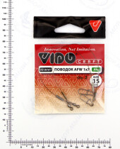 Поводок VD-AFW-1×7 (15см, ф0,28мм, 9кг) (2шт.)