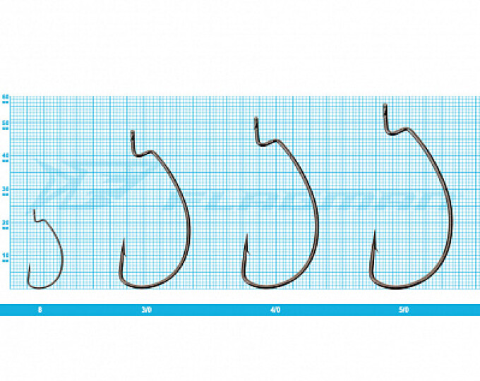 Крючок офсетный FLAGMAN Worm Offset №3/0 (6шт.) - изображение 2