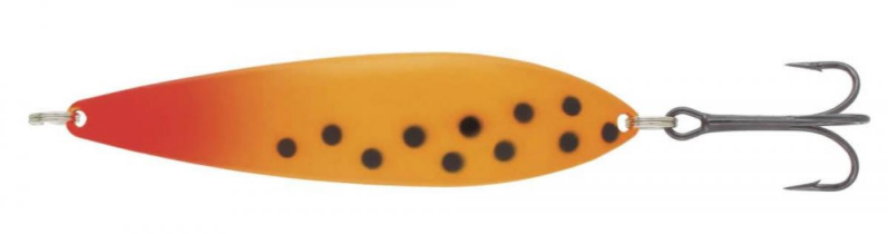 Блесна Kuusamo Lohi 95/21 цвет BL/FR/FO-B,UV