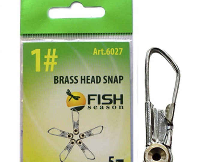 Застежка «Сезон Рыбалки» с бронзовой втулкой №1 (5шт.) - изображение 1 